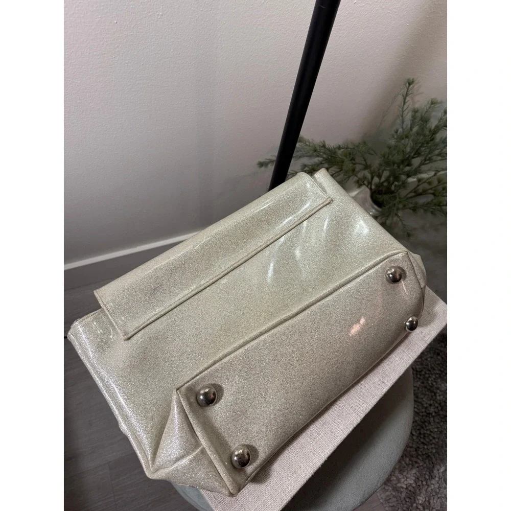 90s glitter grunge vinyl clutch moto style sparkle glam indie sleaze handbag